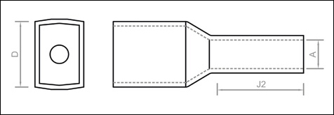 Twin Cord End Terminal Insulated Ferrule